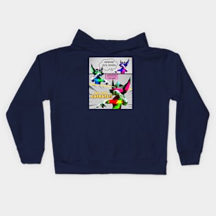 Beware evil doers, wherever you are. For i know Cat-ra-te !! Kids Hoodie